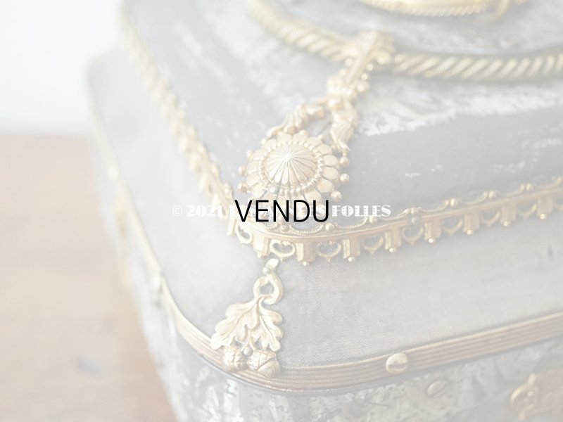 画像20: 【11周年セール対象外】 19世紀 アンティーク ナポレオン3世時代 お菓子箱 ハンドル付き チョコレートボックス 木箱 