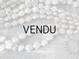 【11周年セール対象外】 アンティーク スフレビーズ シルバー ドット柄入り ラウンド・フラット  5mm  約190〜240ピース 吹きガラス製 ビーズ