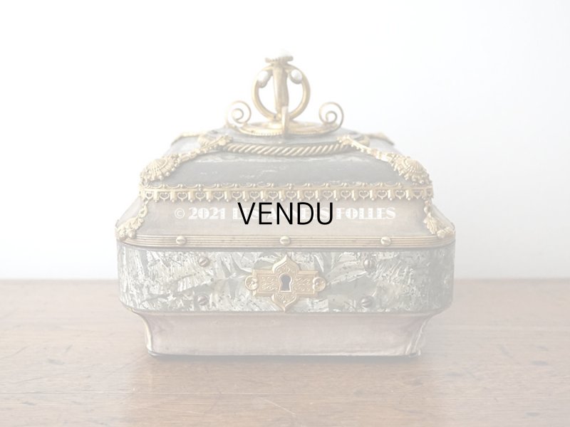 画像7: 【11周年セール対象外】 19世紀 アンティーク ナポレオン3世時代 お菓子箱 ハンドル付き チョコレートボックス 木箱 