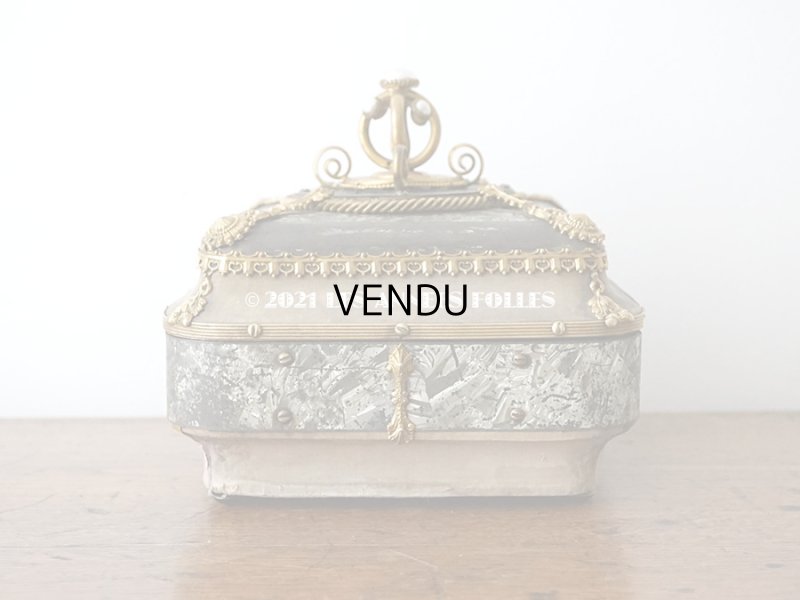 画像10: 【11周年セール対象外】 19世紀 アンティーク ナポレオン3世時代 お菓子箱 ハンドル付き チョコレートボックス 木箱 