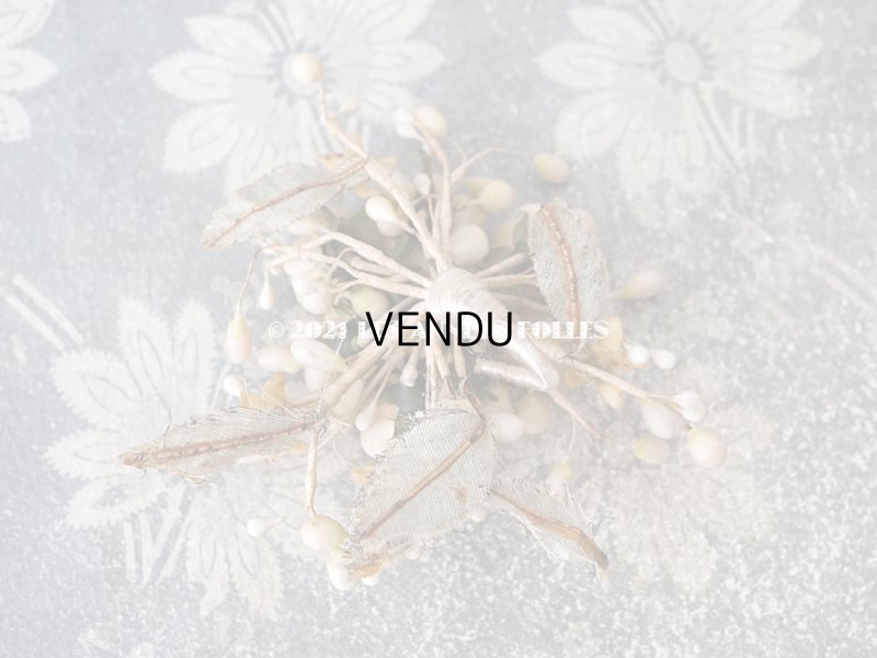 画像4: 【11周年セール対象外】 アンティーク 薔薇のワックスフラワーのブーケ ブートニア