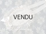 【11周年セール対象外】 アンティーク  初聖体のオモニエール 淡いピンクのシルクリボン & 花刺繍入りレースのフリル