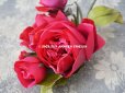 画像4: 新品同様 アンティーク ピンクの薔薇のブーケ 布花 コサージュ クオーター・ロゼット咲き