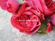 画像6: 新品同様 アンティーク ピンクの薔薇のブーケ 布花 コサージュ クオーター・ロゼット咲き