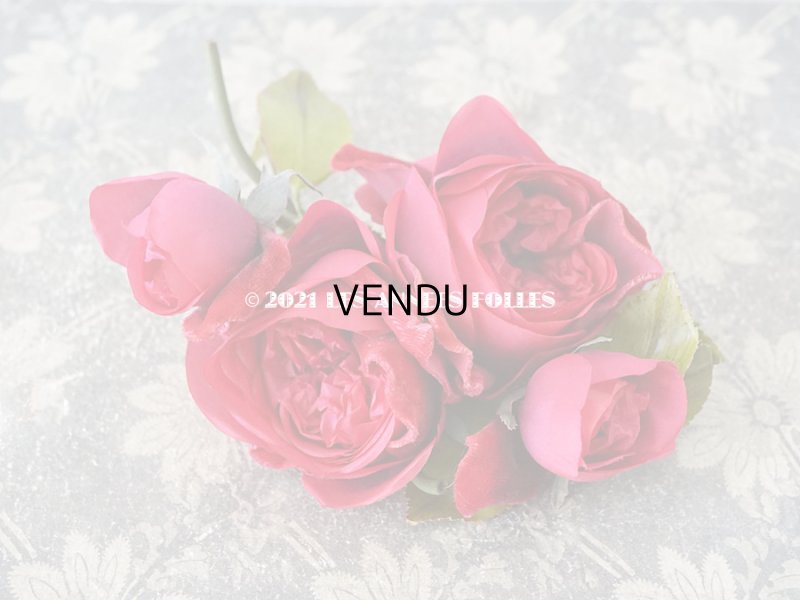 画像2: 新品同様 アンティーク ピンクの薔薇のブーケ 布花 コサージュ クオーター・ロゼット咲き