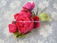 画像3: 新品同様 アンティーク ピンクの薔薇のブーケ 布花 コサージュ クオーター・ロゼット咲き