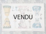 19世紀末 アンティーク 版画 着せ替え人形 ドール新聞の付録 LA POUPEE MODELE