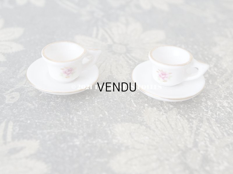 画像7: アンティーク ドール用 薔薇のティーセット