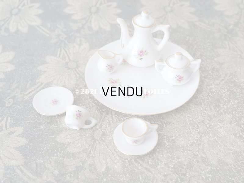 画像3: アンティーク ドール用 薔薇のティーセット