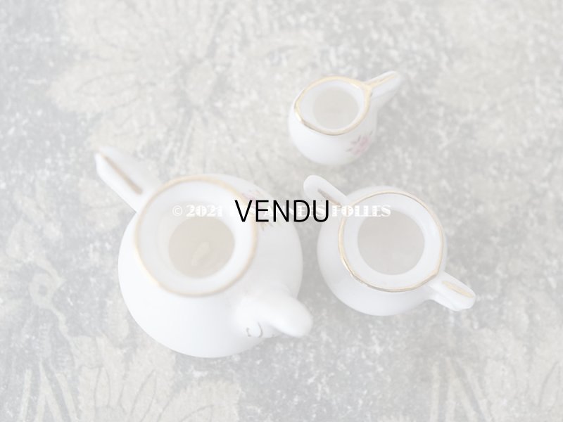 画像10: アンティーク ドール用 薔薇のティーセット