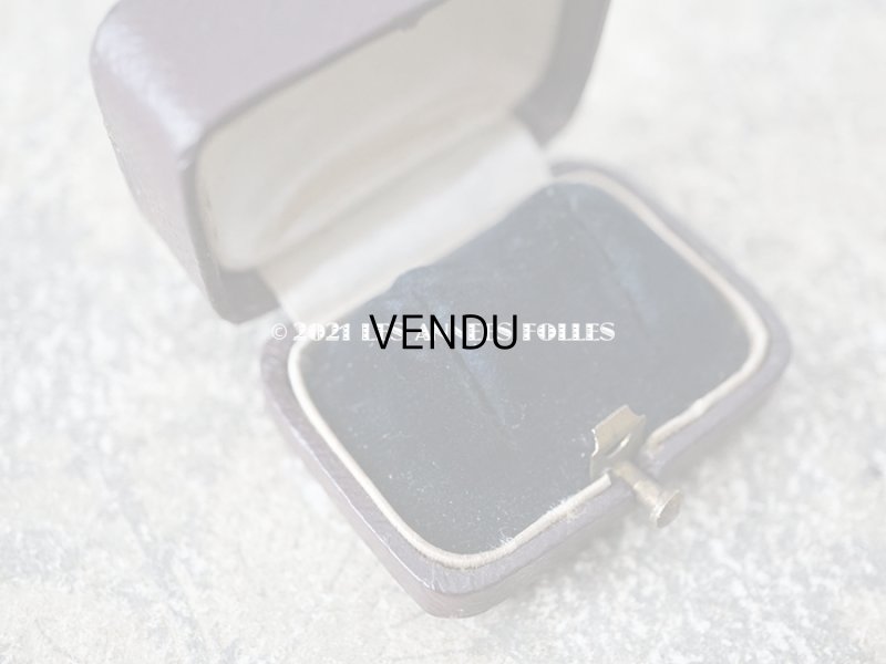 画像4: 19世紀末 アンティーク 本革製 ジュエリーボックス  金彩入り ピアス用