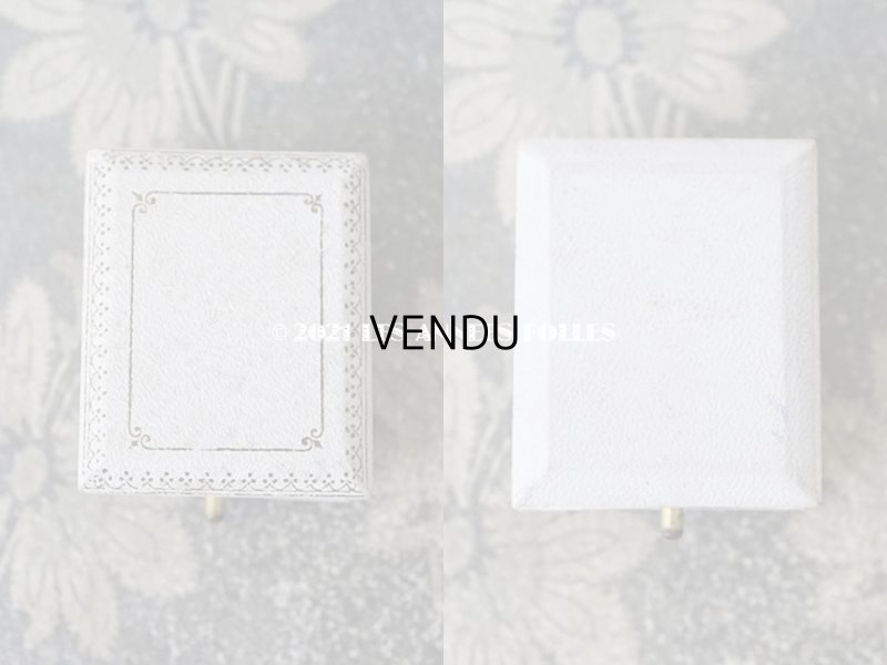 画像6: 1900年代 アンティーク  ジュエリーボックス  金彩入り オフホワイト