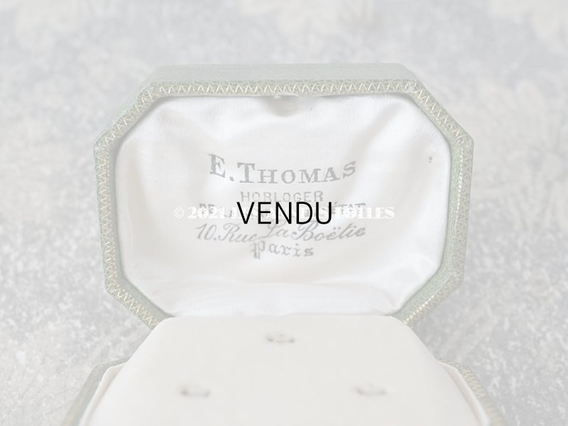 画像5: 1900年代 アンティーク  ジュエリーボックス  金彩入り ボタン用 グリーン