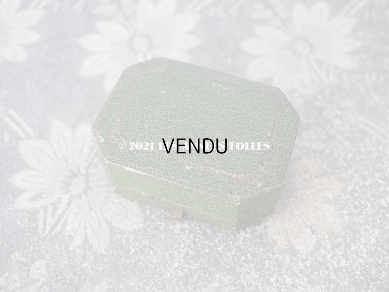 画像6: 1900年代 アンティーク  ジュエリーボックス  金彩入り ボタン用 グリーン