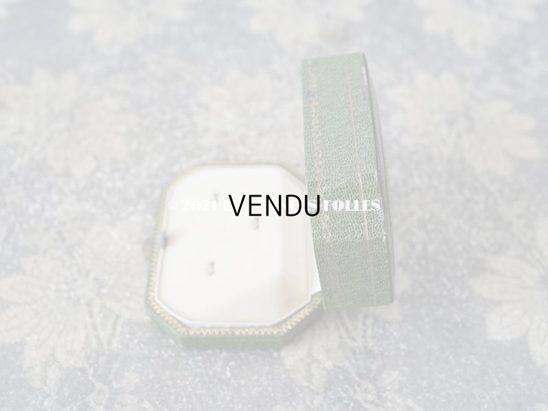 画像3: 1900年代 アンティーク  ジュエリーボックス  金彩入り ボタン用 グリーン