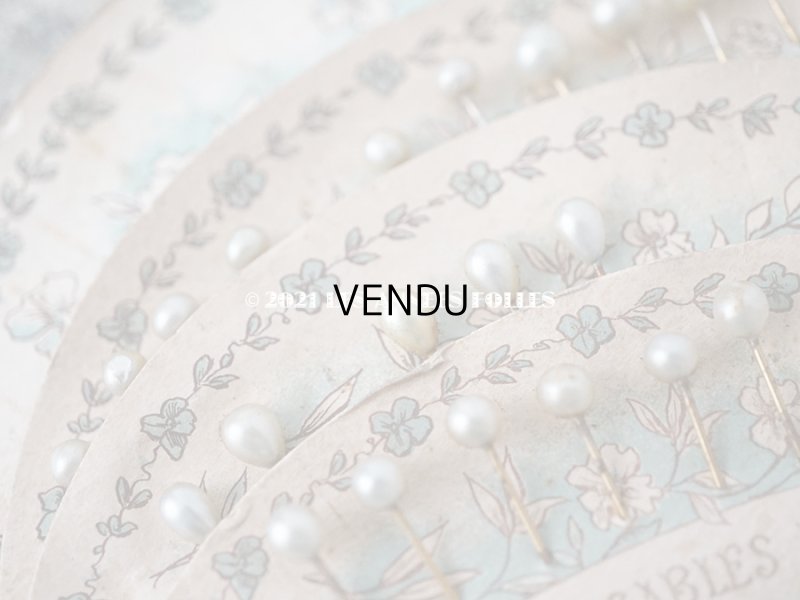画像7: 1900年代 アンティーク エパングルシート PERLES A L'INNOVATION