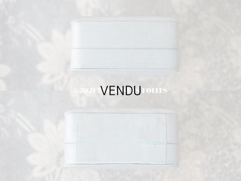 画像5: アンティーク ジュエリーボックス  シルクサテン パウダーブルー