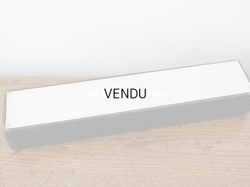 画像7: 1900年代 アンティーク 王冠付き フェザーのファン 箱付き　黒のシャンティーレース