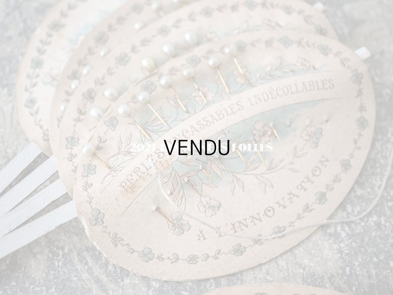 画像6: 1900年代 アンティーク エパングルシート PERLES A L'INNOVATION