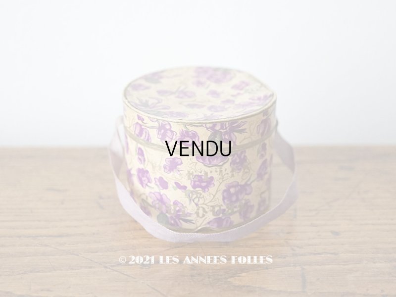 画像1: アンティーク 菫の砂糖菓子の紙箱 VIOLETTES DE TOULOUSE