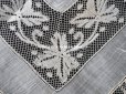 画像13: 未使用 19世紀 アンティーク  結婚式のハンカチ 王冠紋章 & プリーツ入り　手編みのヴァランシエンヌレース
