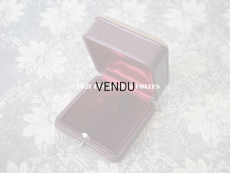 画像6: 1900年代 アンティーク 本革製 ジュエリーボックス 金彩＆イニシャル入り MC ボルドー