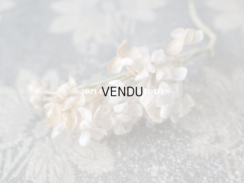 画像5: アンティーク  ホワイトライラックの布花のセット