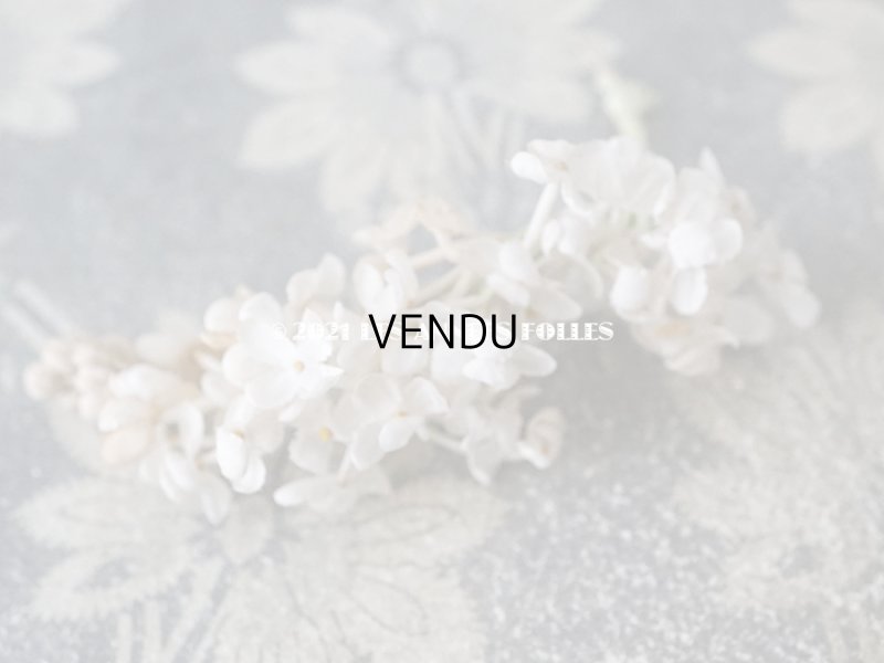 画像4: アンティーク  ホワイトライラックの布花のセット