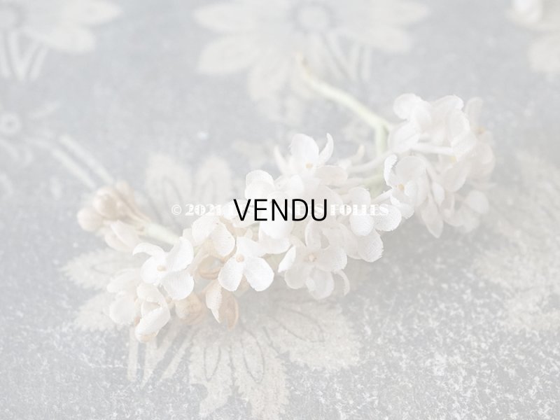 画像7: アンティーク  ホワイトライラックの布花のセット