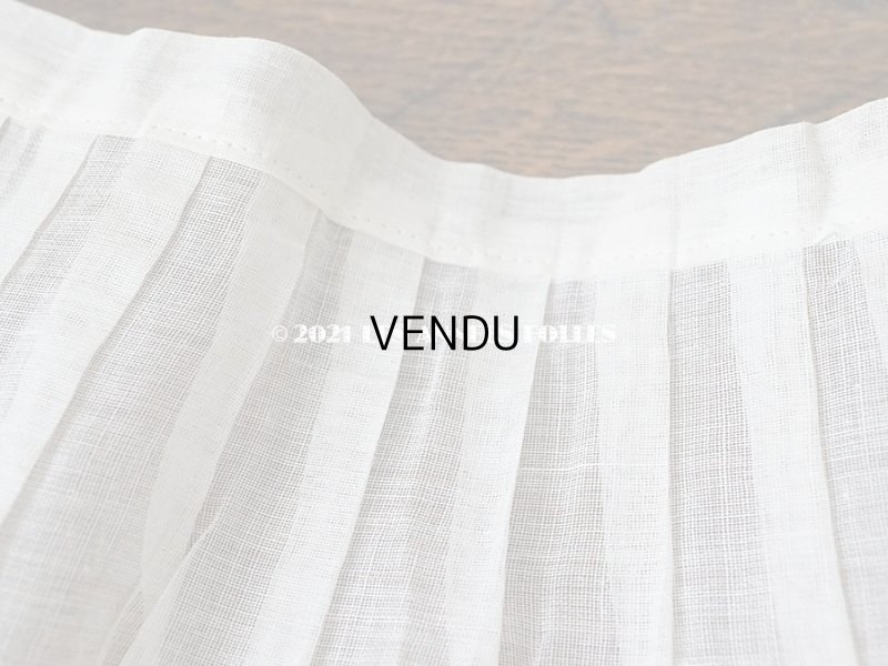 画像5: 1900年代 アンティーク 幅広 ドレスの裾  レース付き & プリーツ入り 20.3cm幅 1.68m