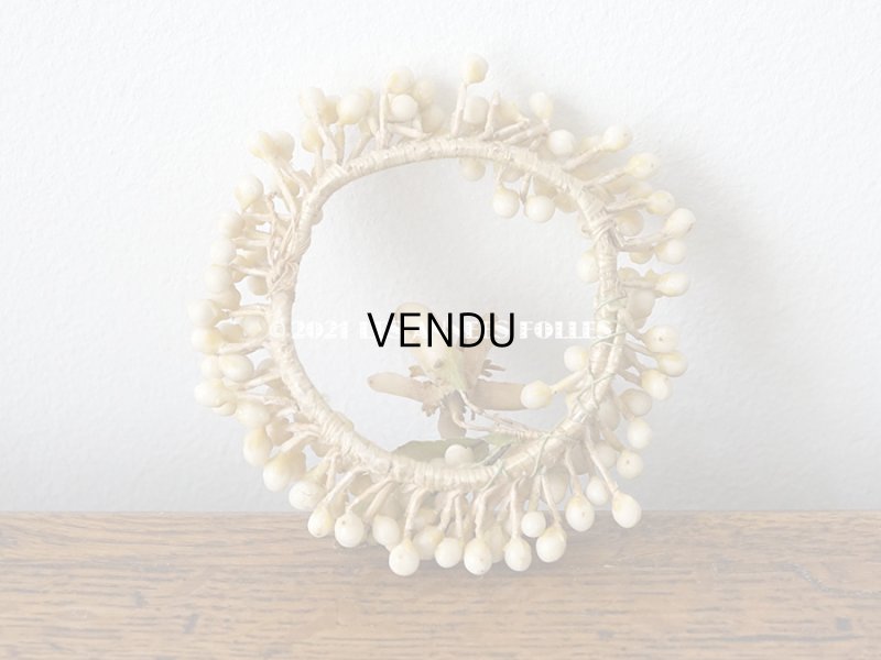 画像8: 1900年代 アンティーク ドール用 ワックスフラワーの小さなヘッドリース