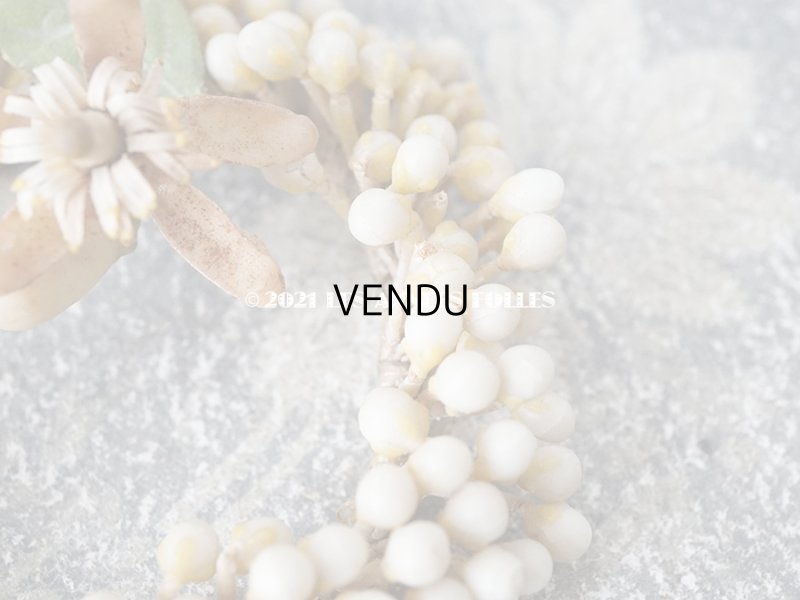 画像4: 1900年代 アンティーク ドール用 ワックスフラワーの小さなヘッドリース