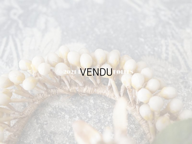 画像5: 1900年代 アンティーク ドール用 ワックスフラワーの小さなヘッドリース