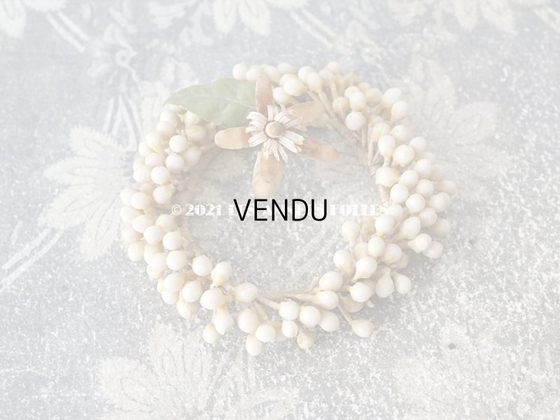 画像3: 1900年代 アンティーク ドール用 ワックスフラワーの小さなヘッドリース