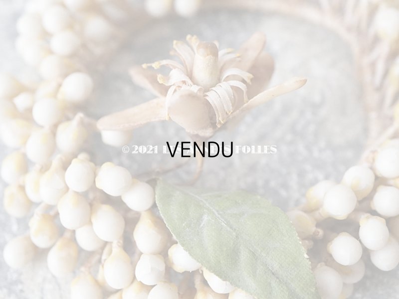 画像7: 1900年代 アンティーク ドール用 ワックスフラワーの小さなヘッドリース