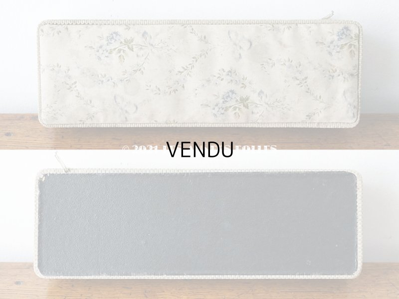 画像3: 1900年代 アンティーク ブルーの薔薇のブーケ&ガーランド  カルトナージュボックス