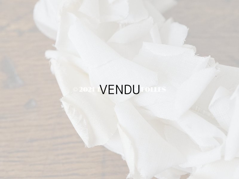 画像12: 1900年代 アンティーク 薔薇の布花のティアラ 花冠