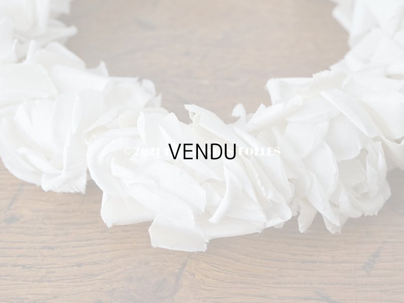 画像7: 1900年代 アンティーク 薔薇の布花のティアラ 花冠