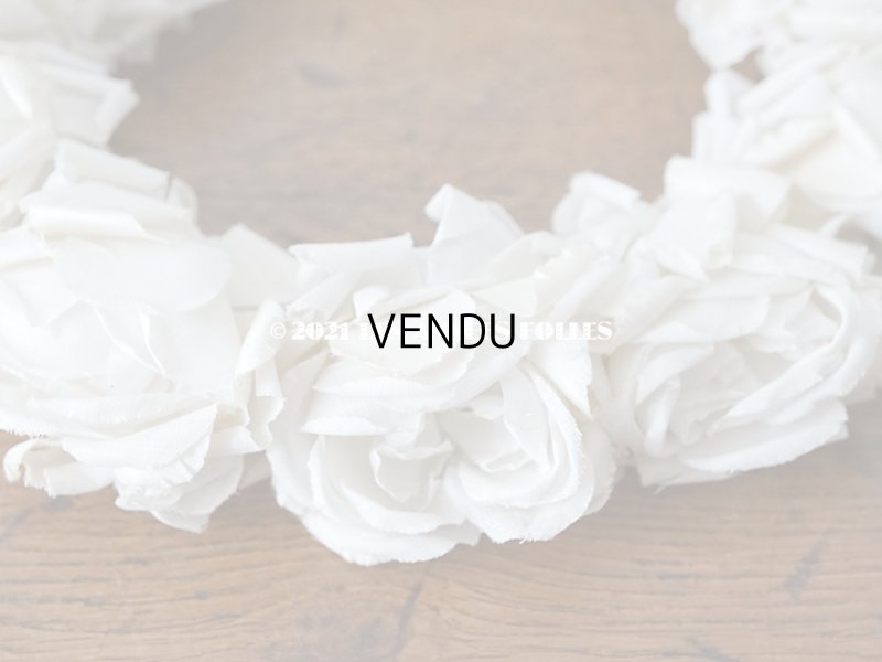 画像8: 1900年代 アンティーク 薔薇の布花のティアラ 花冠