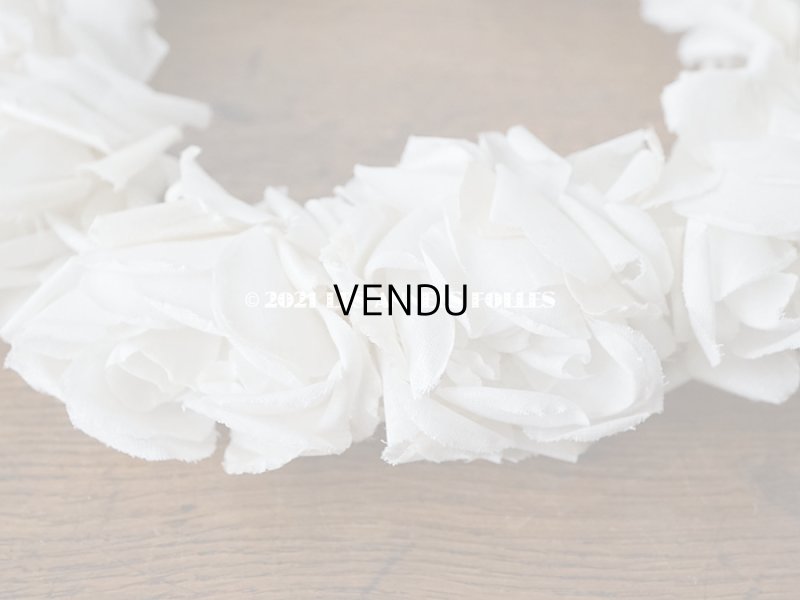 画像9: 1900年代 アンティーク 薔薇の布花のティアラ 花冠