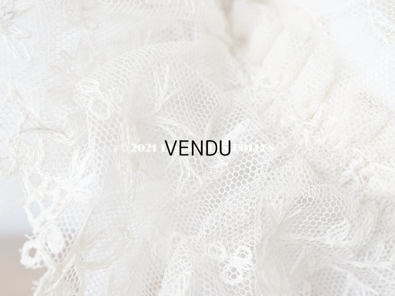 画像12: 19世紀末 アンティーク 小さな女の子用 帽子 リボン＆レース 