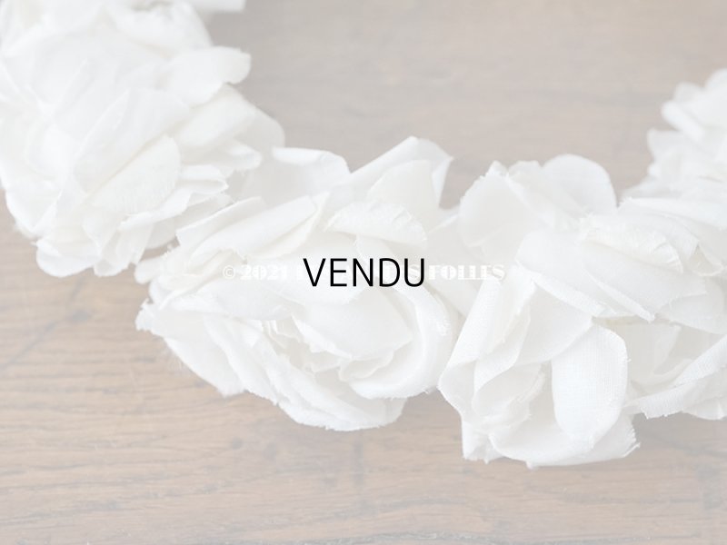 画像6: 1900年代 アンティーク 薔薇の布花のティアラ 花冠