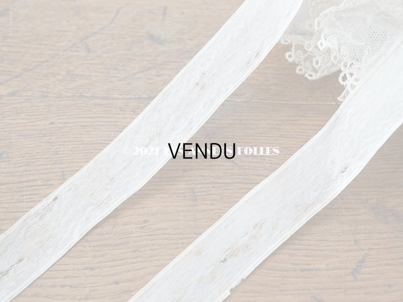 画像19: 19世紀末 アンティーク 小さな女の子用 帽子 リボン＆レース 