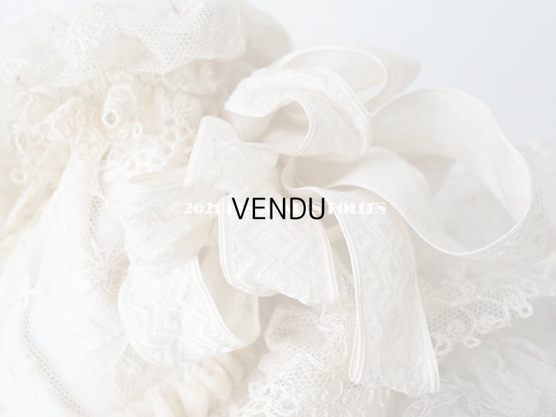 画像13: 19世紀末 アンティーク 小さな女の子用 帽子 リボン＆レース 