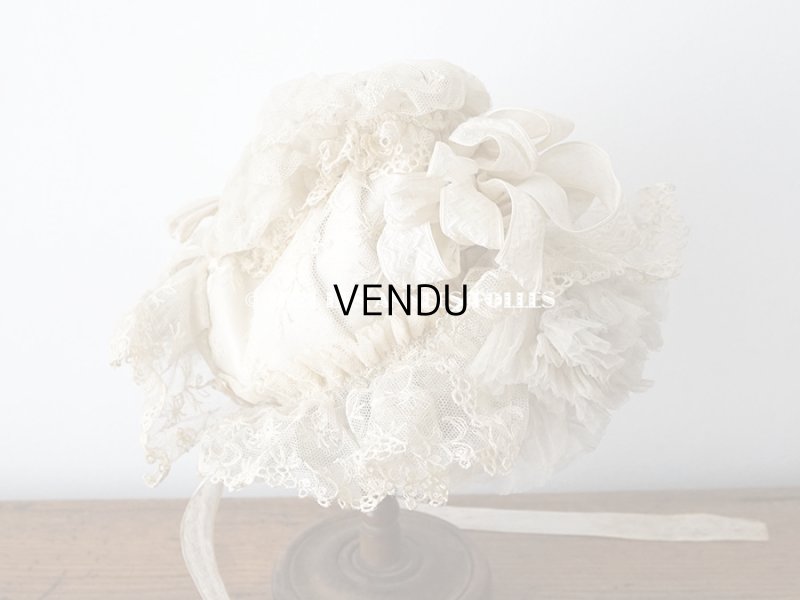 画像6: 19世紀末 アンティーク 小さな女の子用 帽子 リボン＆レース 