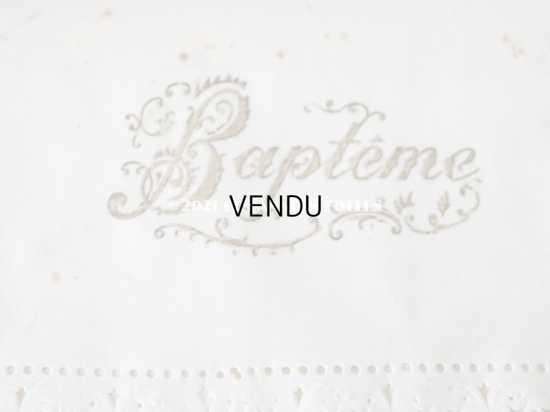 画像4: アンティーク 鈴蘭＆水色のリボンのお菓子箱　バテムのドラジェボックス レースペーパー