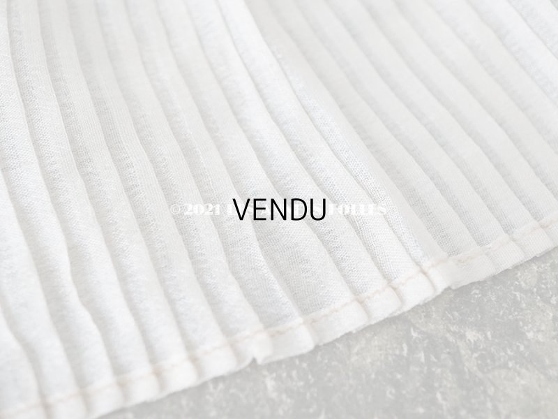 画像4: アンティーク 幅広 シルク製 オフホワイトのプリーツリボン 淡いピンクベージュの縁取り  7.7cm幅  100cm