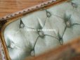 画像10: 19世紀 アンティーク ジュエリーボックス シルク製クッション ブルーグリーン
