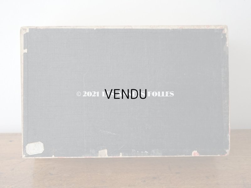 画像6: 1900年代 アンティーク ピンクの薔薇のメダイヨン 大きなカルトナージュボックス 41.3×26×12.8cm