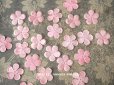 画像1: アンティーク 布花材料  ピンクのベルベットの花びらのセット 30ピース 直径3.6cm (1)